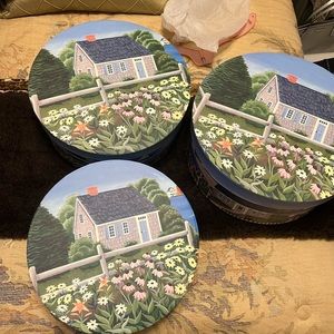 3 nesting Hat Boxes, brand new, small, Medium,Large